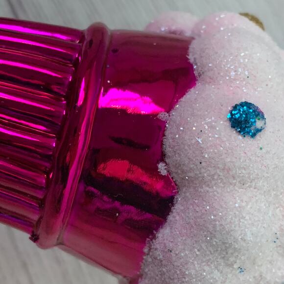 Ice Cream Cone Christmas Tree Ornament Set of 2 with Clips Plastic 5"L - Picture 11 of 16